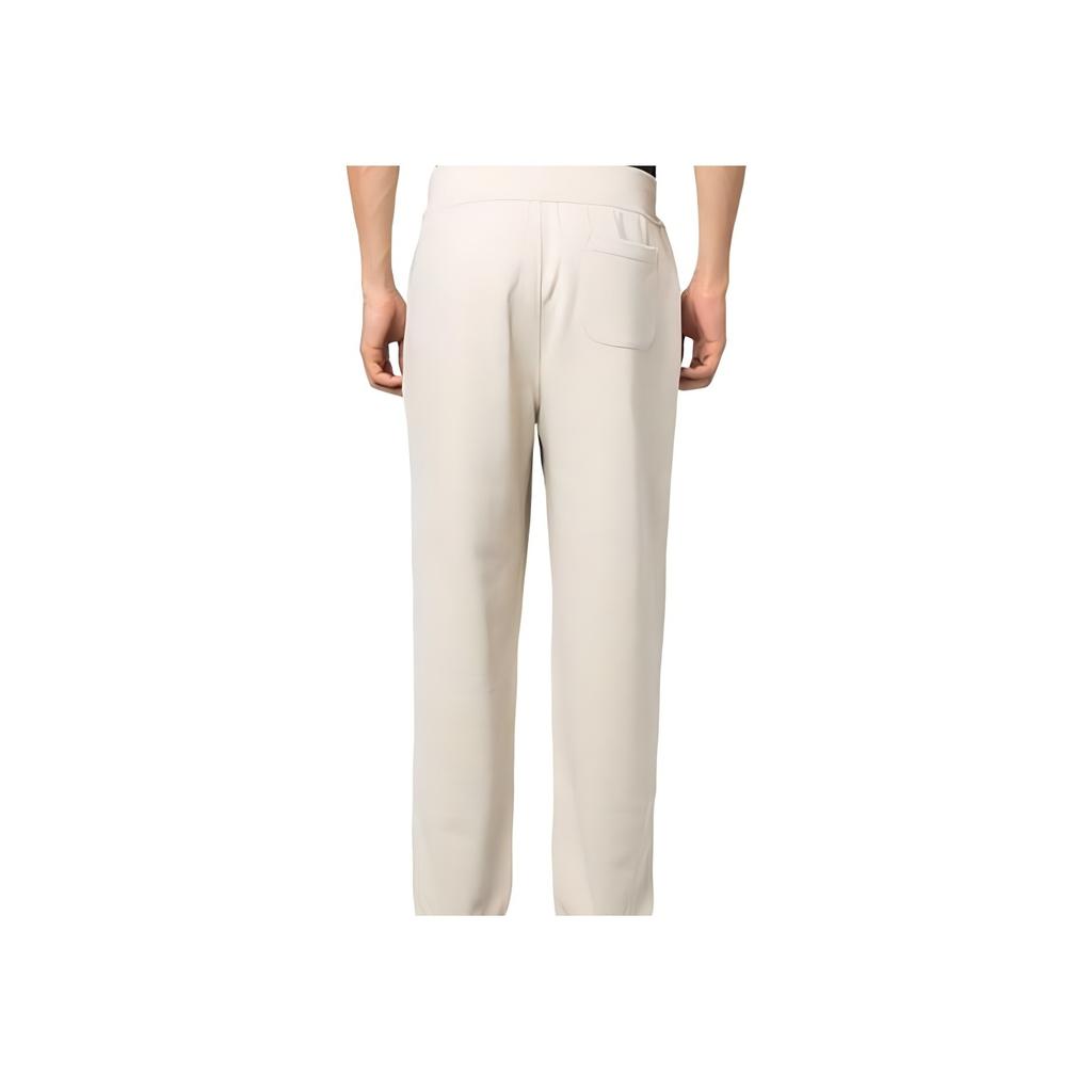 Polo Ralph Lauren FW23 Solid Color Drawstring Knit Sweatpants Men Bottoms Gray White 710917906-001