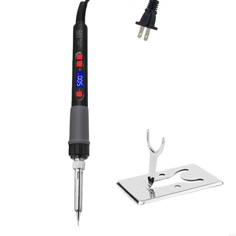 

Electric Soldering Iron 96W Adjustable Constant Temperature 180-500℃ Fast Heat M68E