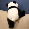 Creative 30/45/65cm Simulation Bear Panda Stuffed Animal Soft Fluffty Doll Lie Prone Funny Toys  Decor Girls Xmas Birthday Gift