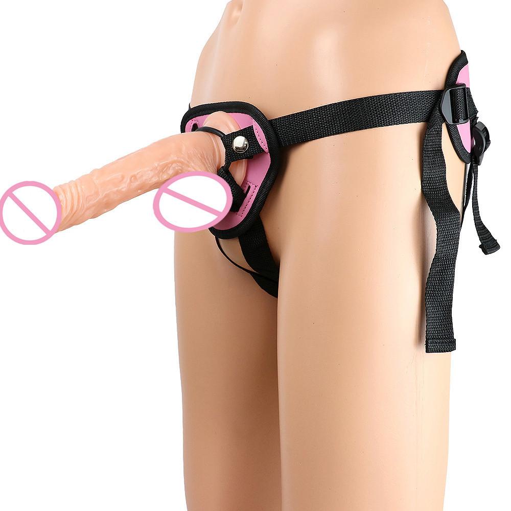 Female Pull-up Pants Fake Penis Sexual Products Female Manual Dildo Masturbator