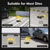 Parking Barrier Parking Post with Remote Controls and Keys 180° Rotating Rocker Lever Maximum Load Capacity 2T Waterproof