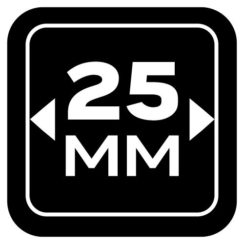 Podkładki filcowe samoprzylepne, ciemnobrązowe 25x25 mm, 16 szt.