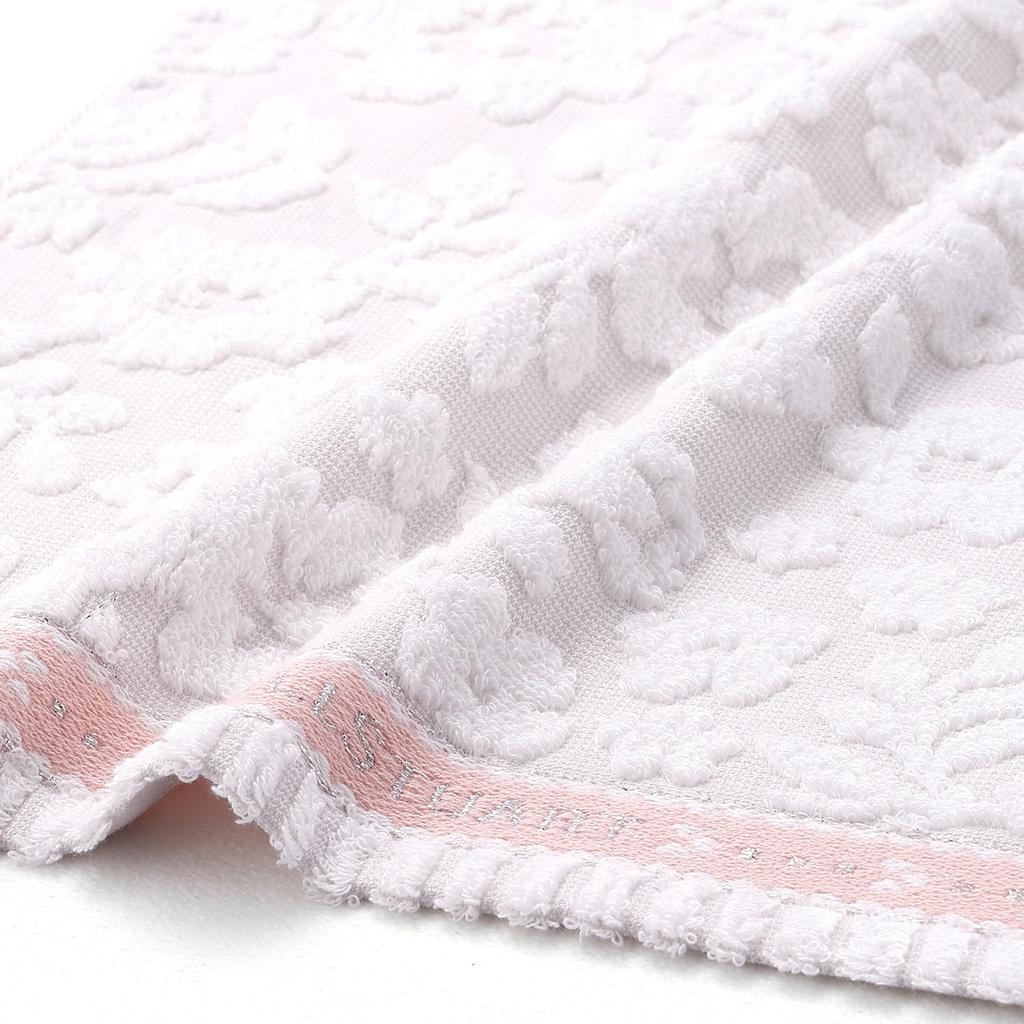 JILL STUART Bonheur Towel Gift Set, Includes 1 Handkerchief and 2 Face Towels, Red, Boxed, Flower Design, 58-3249250