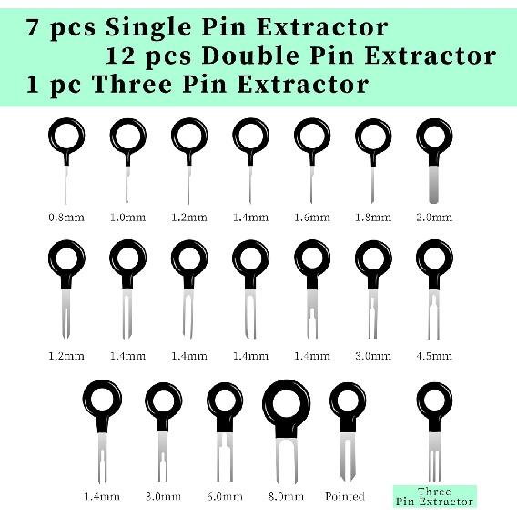 41 PCS Terminal Removal Tool Kit, Depinning Tool Pin Removal Tool, Pin Extractor Removal Tool Kit, Electrical Tools Wire Connector Pin Release