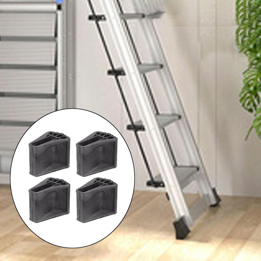 Non Slip Ladder Feet Covers Enhanced Stability Durable Rubber Protector for Mini Folding Ladder Auxiliary