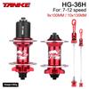 TANKE 120 Click Hub Bearing MTB Hub Front Rear 32 36 Holes Disc Brake Bicycle Hubs 7 8 9 10 11 12 Speed Quick Release 6 Pawl Hub