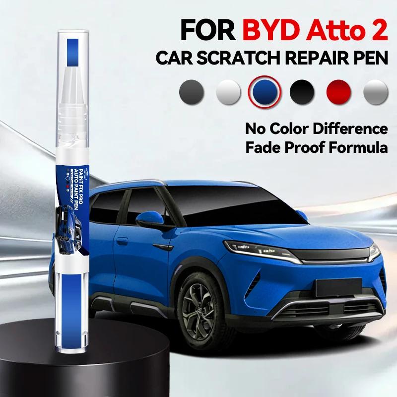 Auto Speziell für BYD ATTO 2 Autolack Reparaturstift Ausbesserungs Kratzerentferner DIY Autozubehör Weiß WAC Grün HCJ Grau Rosa 12