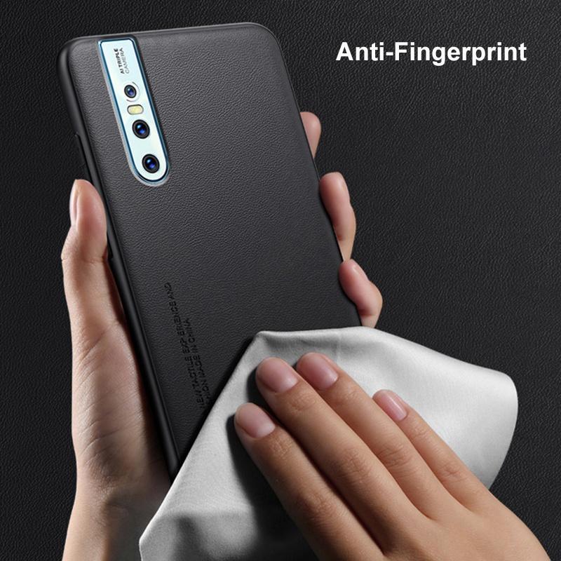 Luxus PU Lederhülle Für Vivo V15 Pro Rückseite Matte Silikon Stoßfester Schutz Handyhülle Für Vivo V15 V15Pro Coque