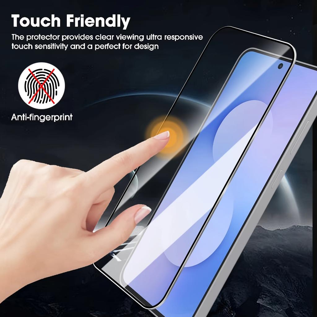 3pcs Full Cover Tempered Glass For Samsung Galaxy A57 5G  A37 A27 Glass Full Screen Protector For Galaxy S25 FE 4G 5G 9H Hardness Glass Film