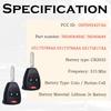 Key Fob Replacement Fits for Dodge Ram 1500 2500 3500 2006 2007 2008 Dakota Magnum Durango Nitro Charger Avenger Caliber Jeep Wrangler Patriot Grand