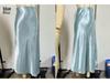 Women's Satin Acetate Light Luxury Elegant Skirt for Spring, Summer, and Autumn