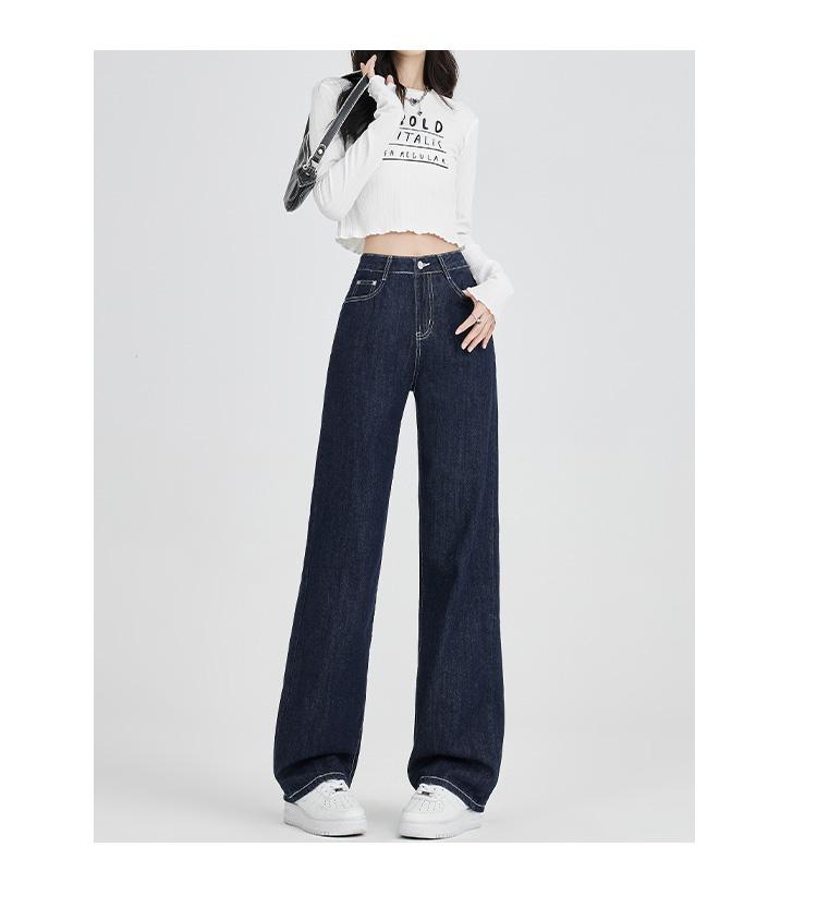 Women's versatile autumn and winter jeans with comfortable fleece and warm pants for women