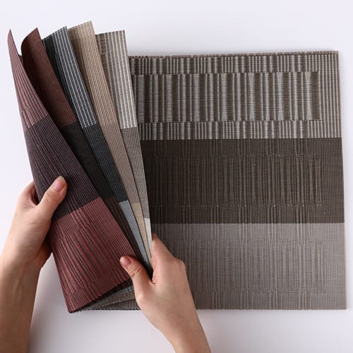 Set of 5 Placemats, Table Mats, Stylish, Nordic Design, Water-Repellent, Stain-Resistant, Washable, Easy to Clean, Non-Slip, Friction-Resistant, Heat-