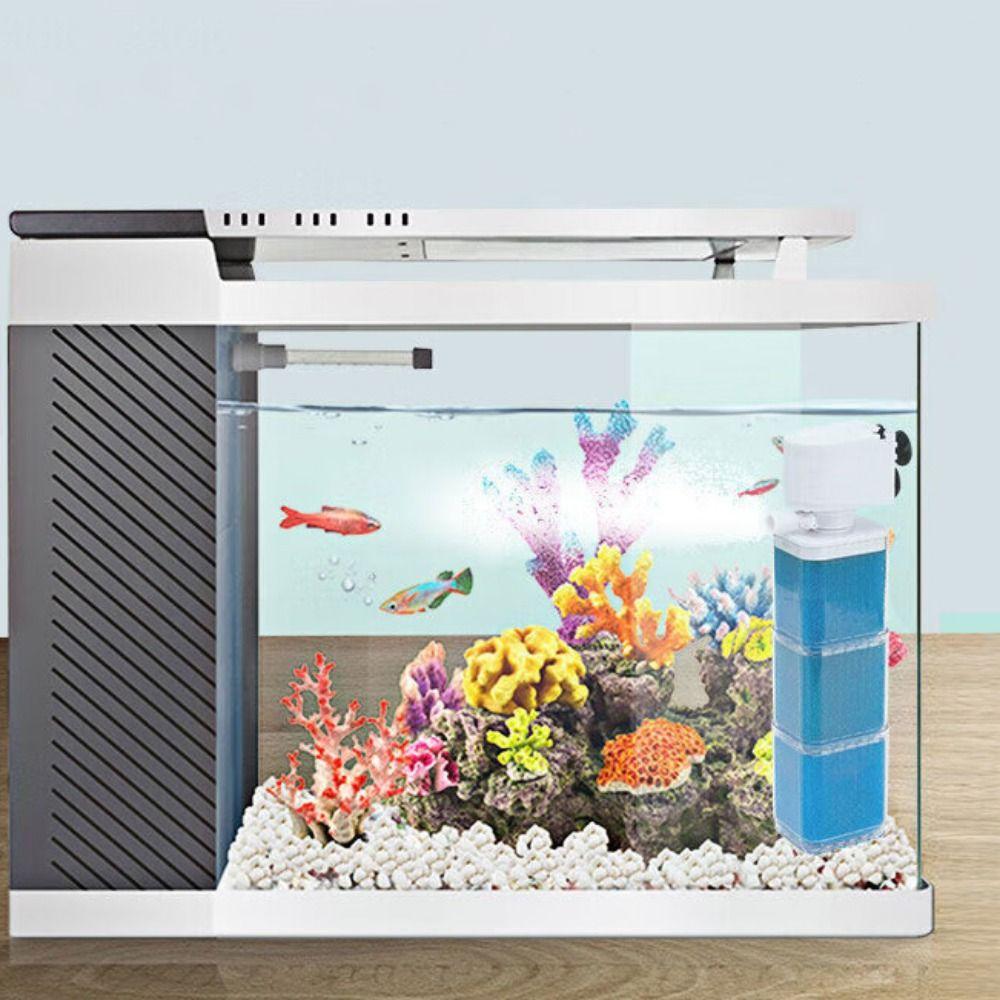 Plastic Fish Tank Submersible Filter Removable Oxygenation Pump  Aquarium