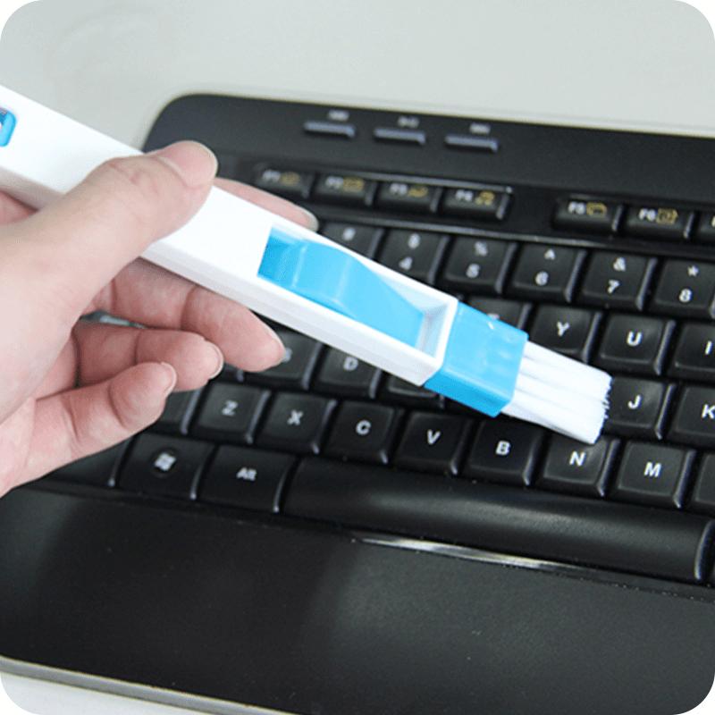 2 Pcs Window Groove Cleaning Brush with Cleaning Dustpan Screen Window Cleaning Tools