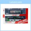 Car Child Friendly Toy With Bus Stop And Light Sound Effects In Material Alloy
