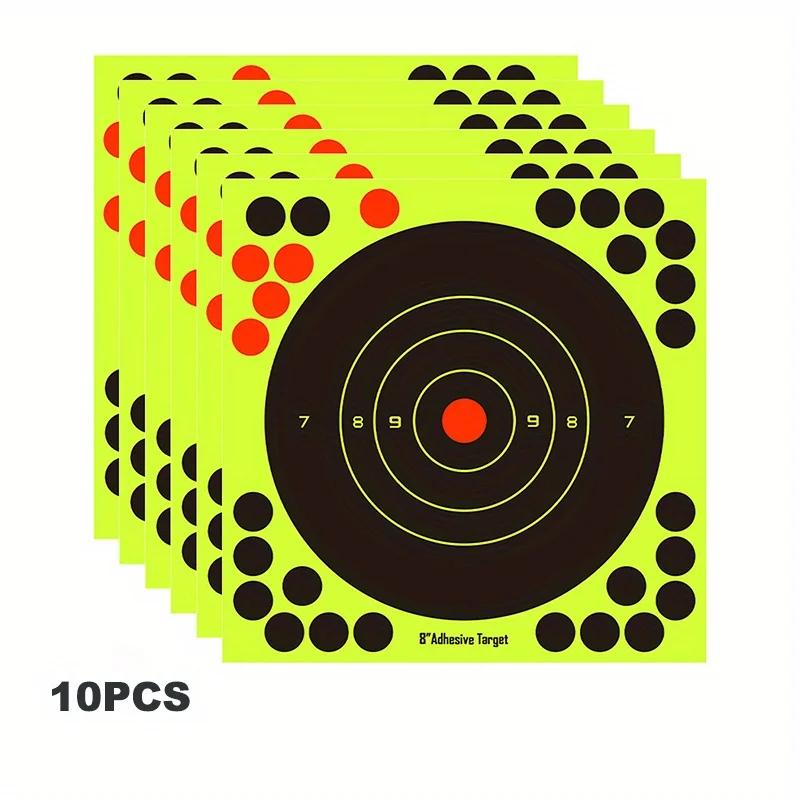 

10-50 Pcs Shooting Target Stickers- Archery Aiming Target Sheets for Archery Hunting & Camping, Ideal Christmas & Halloween Gift