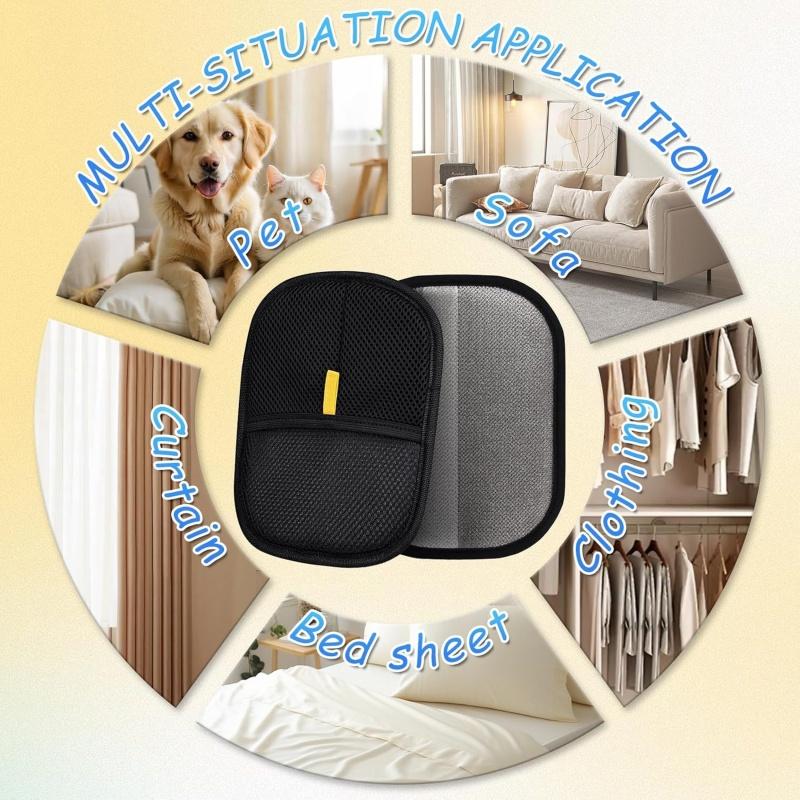 Pet hair removal glove, efficient pet hand hair removal glove, reusable pet hair removal glove