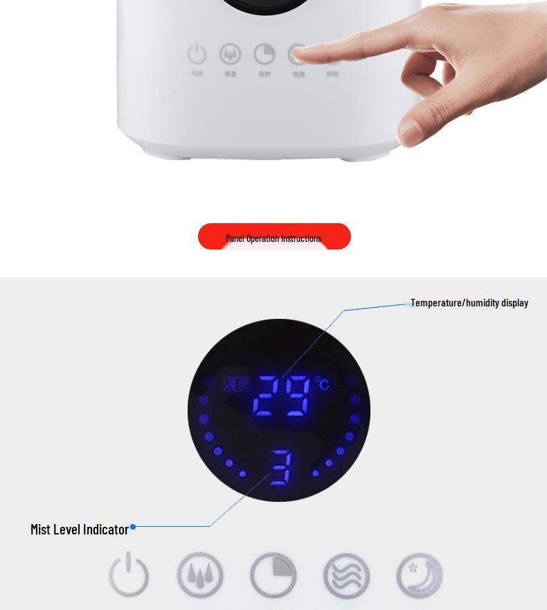 4L Ultrasonic Humidifier with LED Color Light & Aroma Diffuser