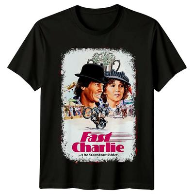 Fast Charlie the Moonbeam Rider (1979) Movie Poster Inspired T-Shirt Retro Tee