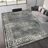 Classic Gray Carpet Rug Greek Border Home Decoration Mat Elegant Vintage Retro Luxury Living Room Floor Decor Traditional Design