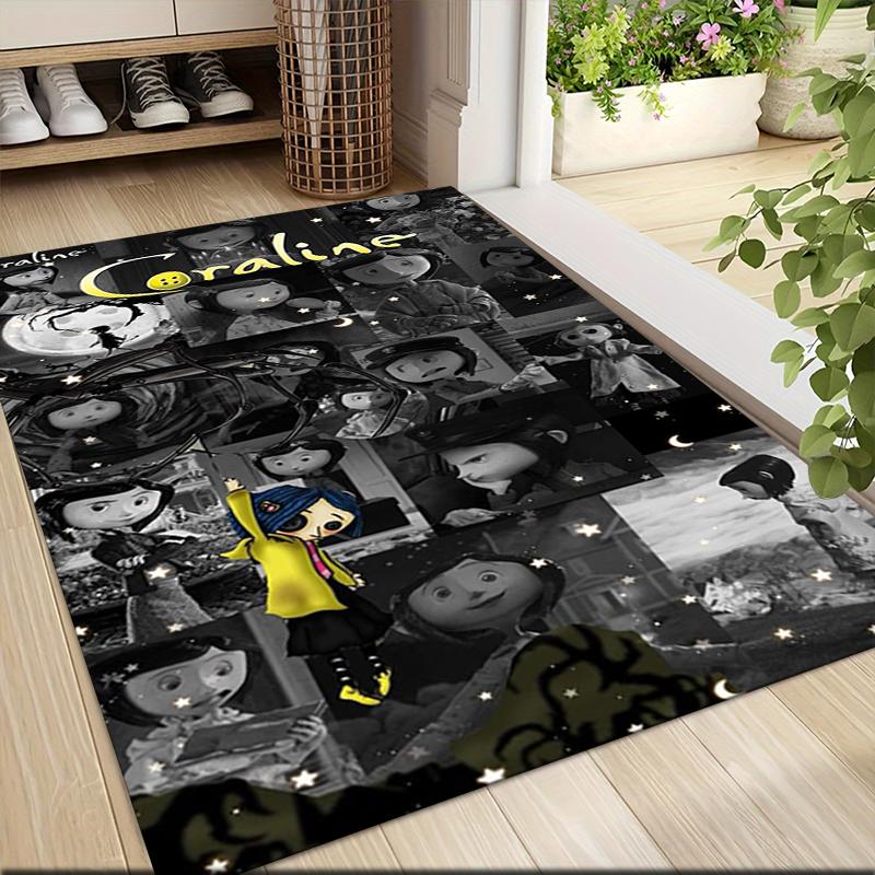 1Pc Coraline'S Whimsical World Carpet Rug Customizable Soft Washable Antislip Home Living Room Sofa Mats Personalized Rug 091778