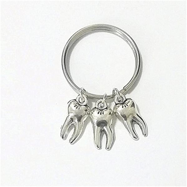 

Брелок с зубами, милый брелок с зубами, брелок с теорией здоровья, крошечный 3D-брелок с зубами