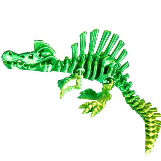 3D Printed Dinosaur Figurine Movable Joints Tyrannosaurus Mosasaur Stegosaurus Ankylosaur Pterosaur Velociraptor Model Stress D
