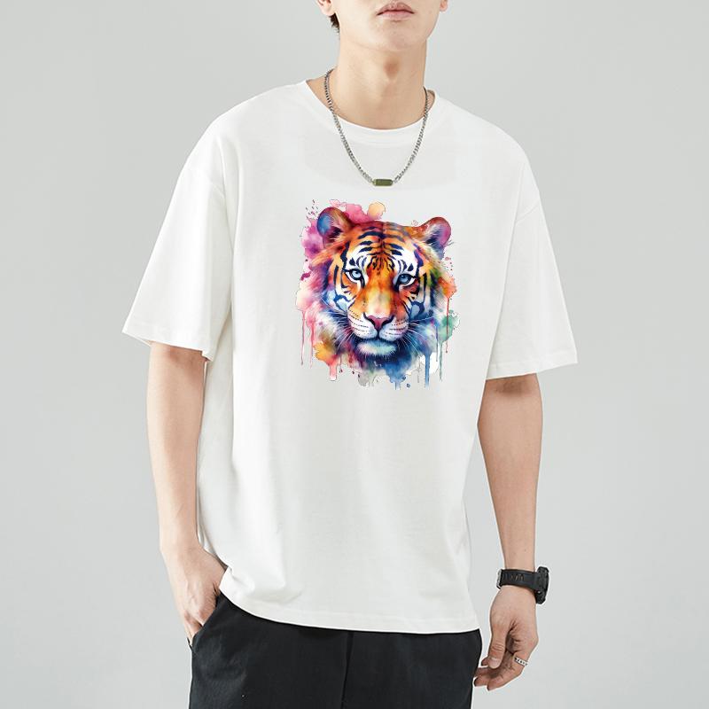 Cool Tiger Iron-On Transfers For Clothing New Diy Garment Accessory Heat Transfer Washable Thermal Patches Decals