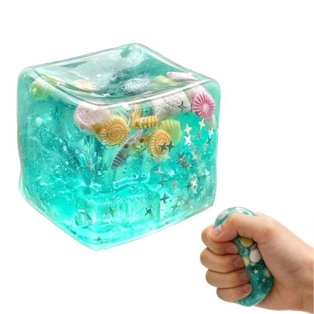 Super Soft Ocean Cube Squishy Toys Slow Rebound Ocean Cube Fidget Toy Christmas Gift