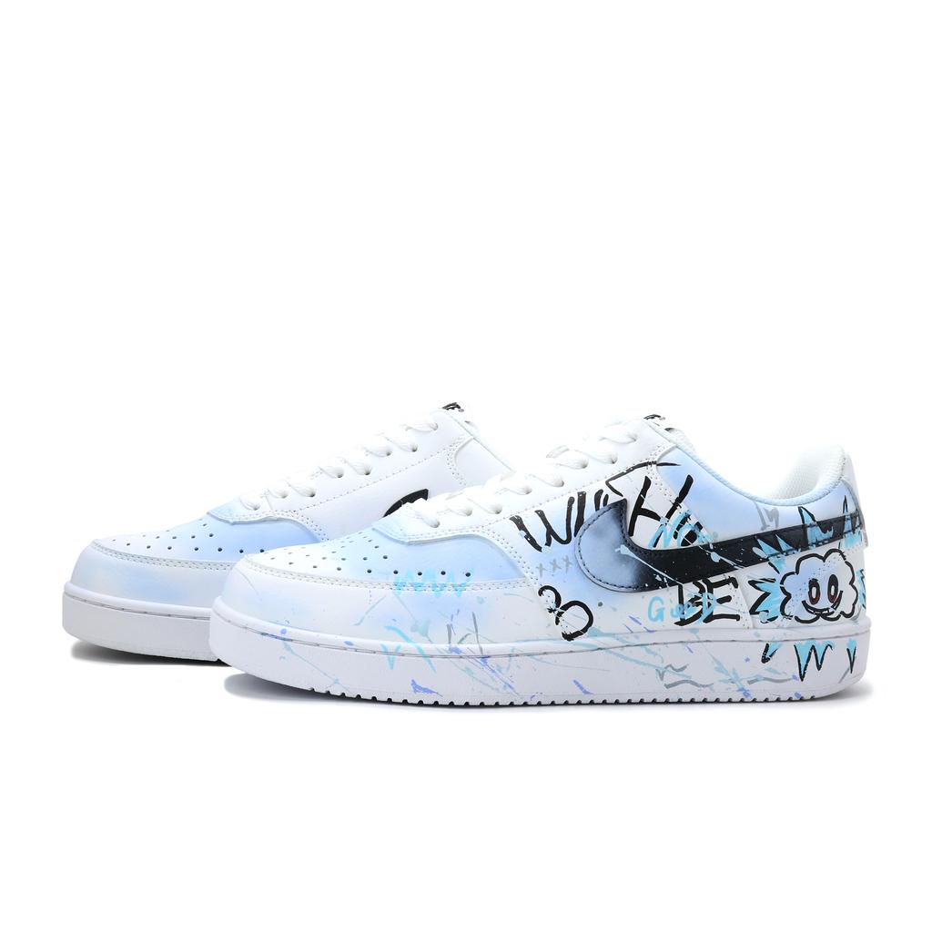 Nike Court Vision 1 Salto Mortal Nube, Explosión, Tendencia de Moda China, Cómodo Resistente a la Abrasión Ligero DH2987-101(Equipo1035-)