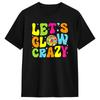 Harajuku TShirt Beach Lets Crazy Crazy Retro Birthday Party Glowing 80s 90s Fashion T Shirts Cotton Tshirt for Unisex Y2K Tees