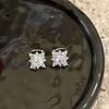 Shiny Crystal Zircon Flower Star Cuff Earrings Rhinestone No Piercing Geometric Clip Earring Simple Luxury Ear Clip Jewelry Gift