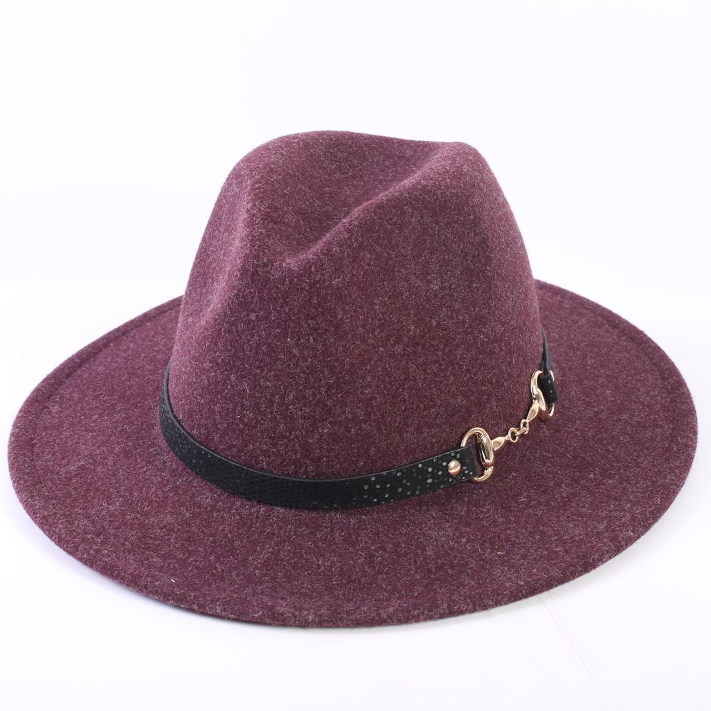 Popular European and American High-end Wool Top Hat, Men's and Women's Fashion Versatile Elegant Top Hat Jazz Hat