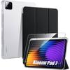 Case + Tempered Glass for Xiaomi Pad 7 / 7 Pro, Shockproof Reinforced Corners Black with Stylus Holder