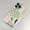 Crayon Flowers iPhone Case: Compatible with Models 15 Pro, 14, 13, 16 Pro Max. Full Coverage, Drop-Proof Design.