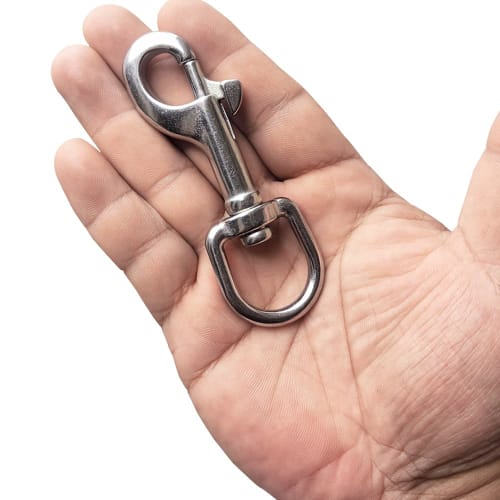 Bolt Snap Trigger Hook, Gun Hook, Marine Swivel Snap Hook, 316 Stainless Steel Dog Lead Clasp, Carabiner, Spring Buckle, 360 Rotation, Climbing/Pack