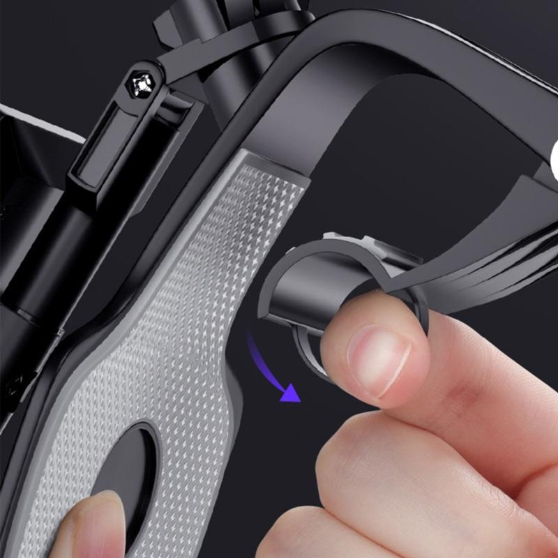 Easy To Use Car Phone Holder Single Hand Operate Fast Install Removal Vehicle Mount ABS Bracket For Driving Safety