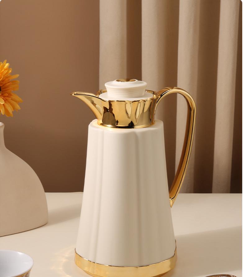 Large Capacity Classic Arabic Stainless Steel Vacuum Insulated Tea Mug 12-24 Hours Hot Beverage Portable Business Gift