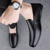 Neue Slipper Herren Echtleder Slipper Klassische Lederschuhe Weiche Sohle Bequeme Mokassins Freizeitschuhe Designer Herrenschuhe