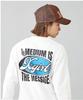 Casual Oval and Message Logo Long Sleeve White X-girl Tee, Women's,