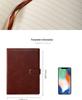 B5 Leather Business Notebook with Detachable Sleeve and Replaceable Core