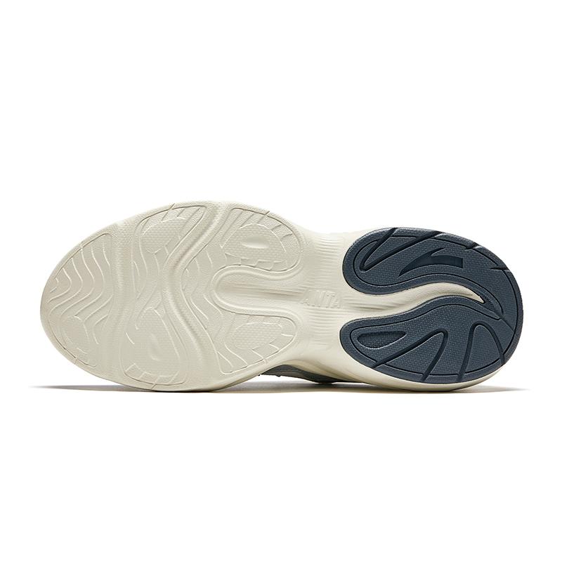 ANTA Millennium Glacier Women Retro Trendy Casual Dad Shoes Ivory White Silver Light Gray 922448810-3