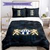 Set Lenzuola Stampato FC Zürich 3 Pezzi Copripiumino Traspirante con Federe Biancheria da Letto Decorativa per Camera da Letto Casa