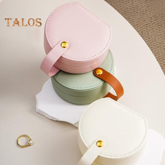 Schmuckschatulle für Ohrringe und Ringe, Organizer, doppellagig, mehrere Fächer, wasserdicht, kompakte, tragbare Aufbewahrungsbox in Minigröße