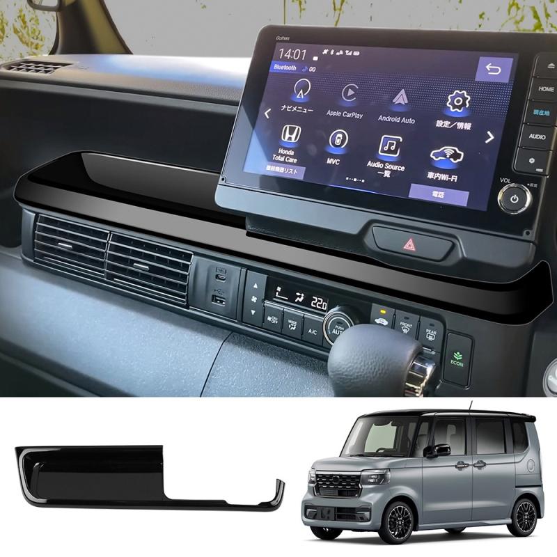 RHD ABS black For Honda N-BOX/N-BOX  2024 2025 door handle window switch trument One button start steering wheel cover