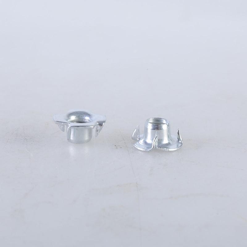 Four Jaw Threaded Inserts Corrosion Resistant T Nut Blind Pronged Tees 4 Jaw Tees Nuts for Wood Working Hardware