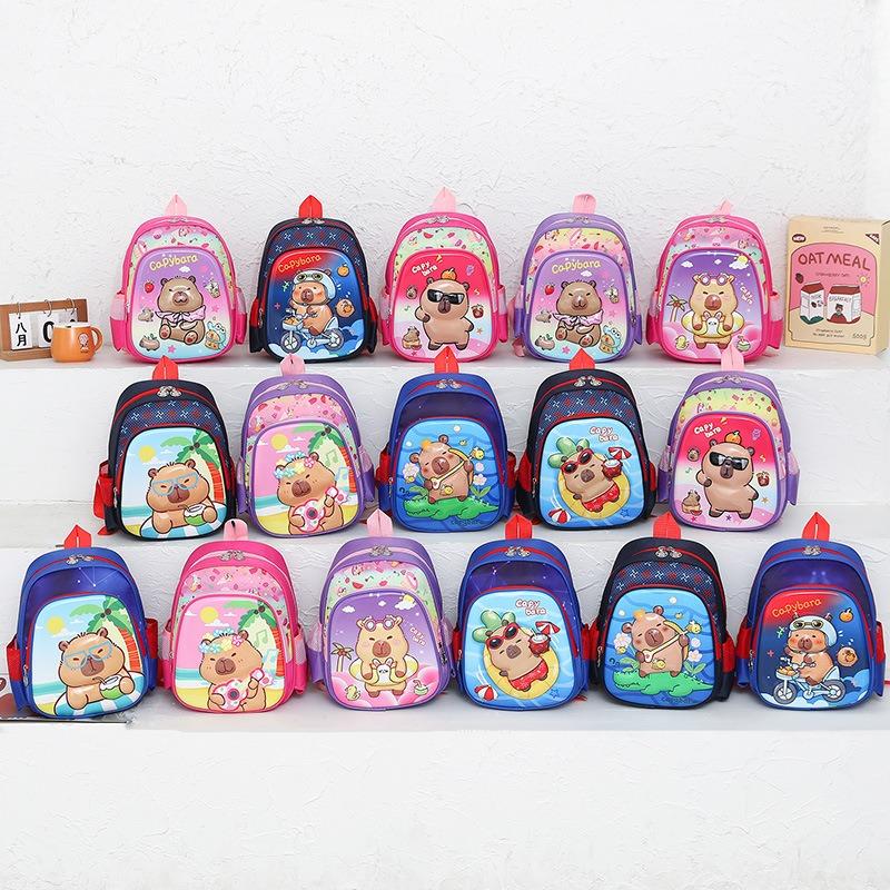 Kapibara children's schoolbag cute cute kindergarten schoolbag boys and girls backpack can do big goods