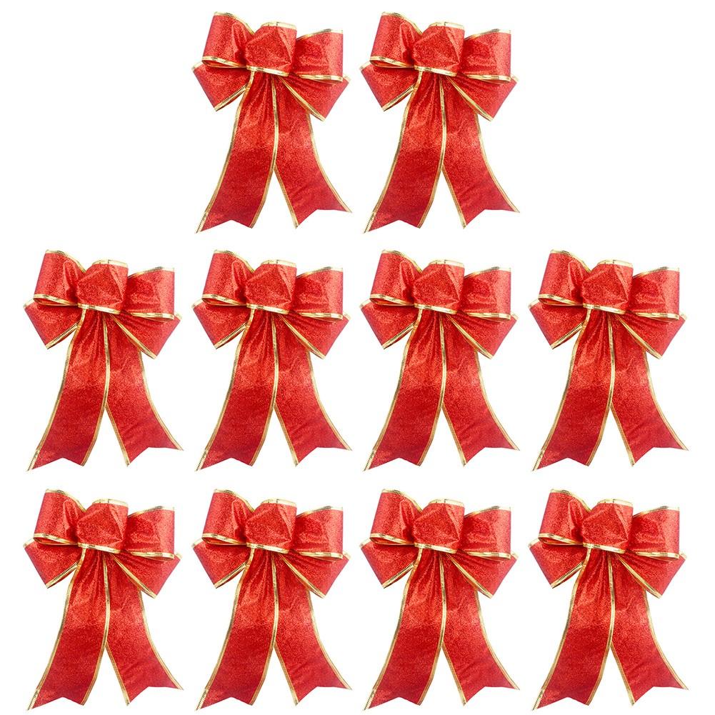 High Quality Christmas Flannelette Bow Christmas Decorations Bows Home Decor