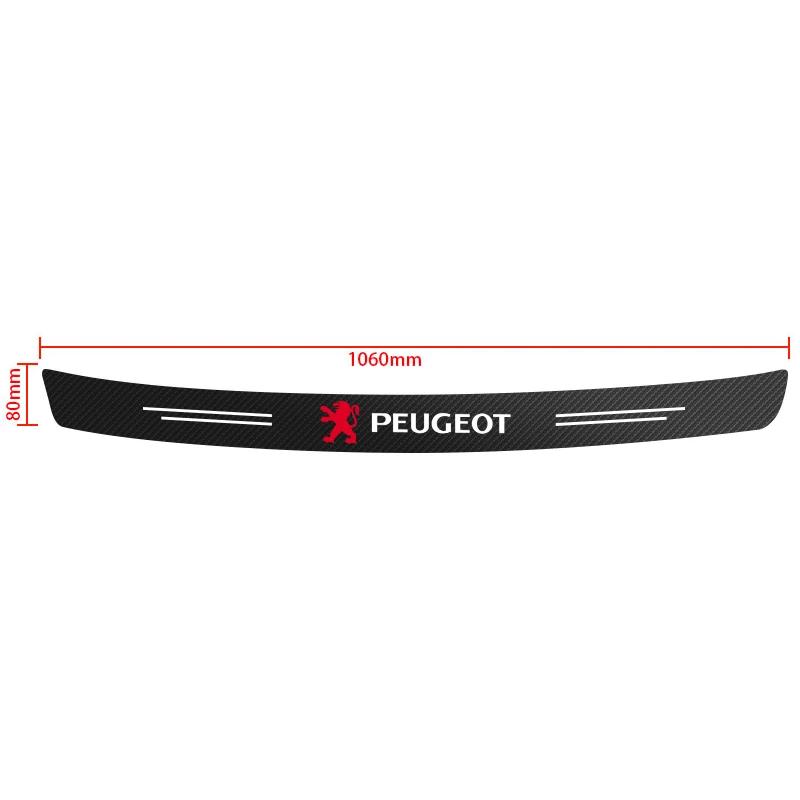 

Car Sticker Car Door Threshold Sticker Carbon Fiber Strip Rear Bumper Guard Scratch Protector For Peugeot 407 508 2008 5008 307